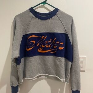 MOTHER cropped sweatshirt. Small